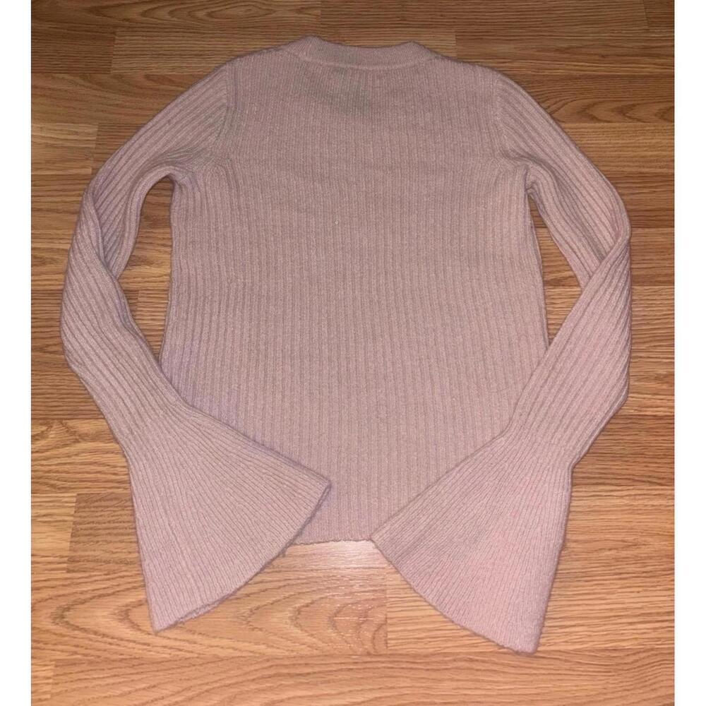 Madewell Bell Sleeve Ribbed Crew Neck Sweater Size XXS - Picture 6 of 9